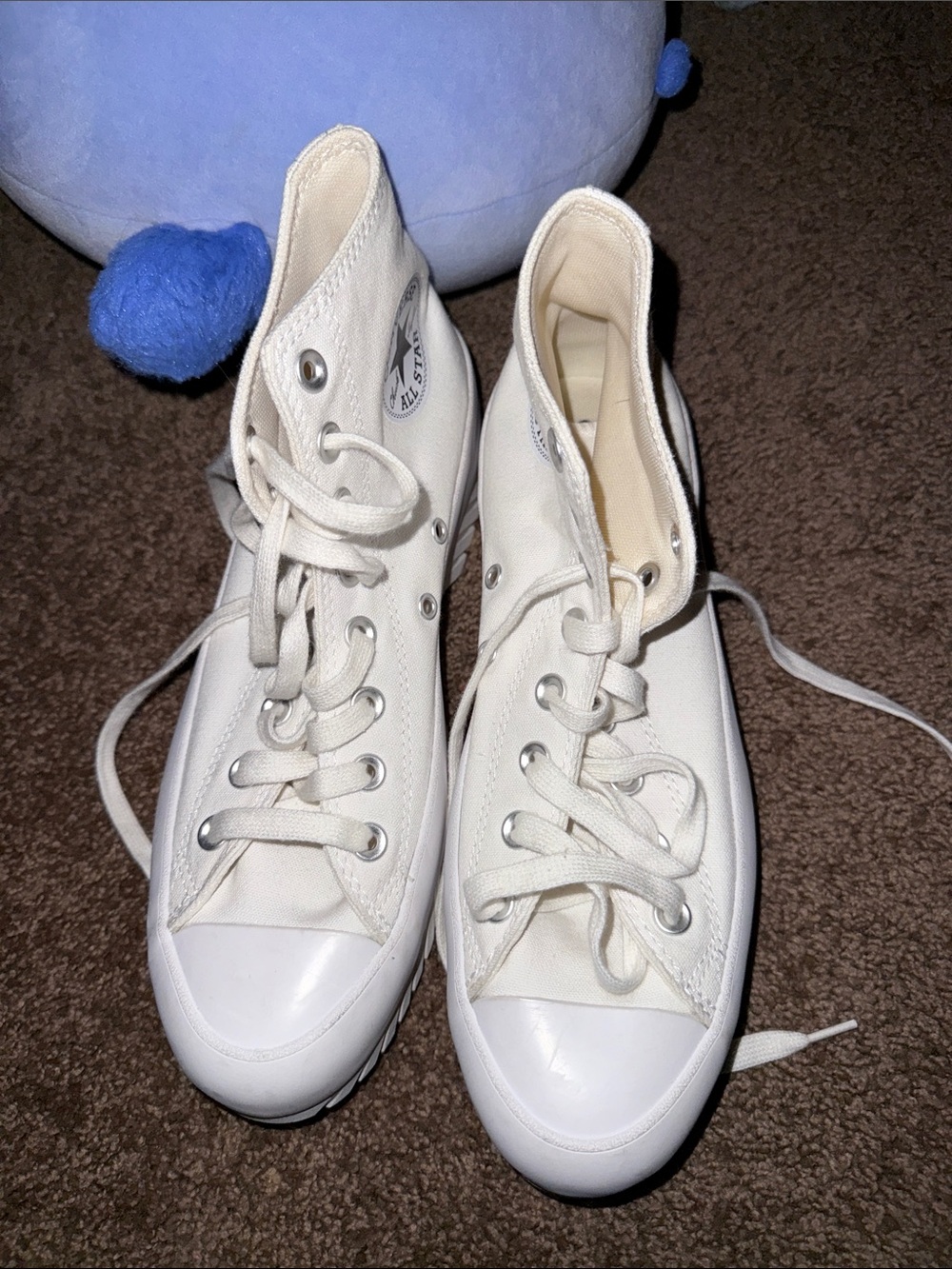 Converse Women’s Cream High-Top Canvas Sneakers